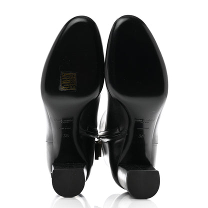 Saint Laurent Nappa Vendome Loulou Ankle Zip Boot 38 Black 5 of 10