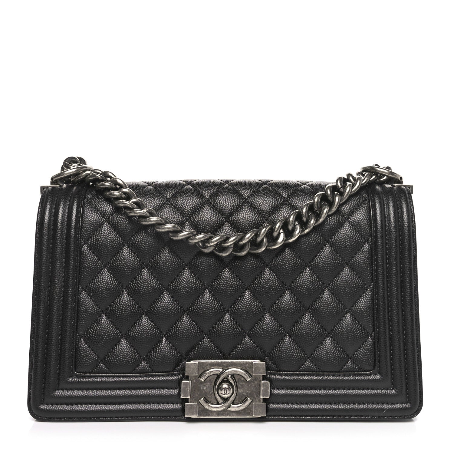 Chanel Caviar Quilted Medium Boy Flap Black 1 of 11