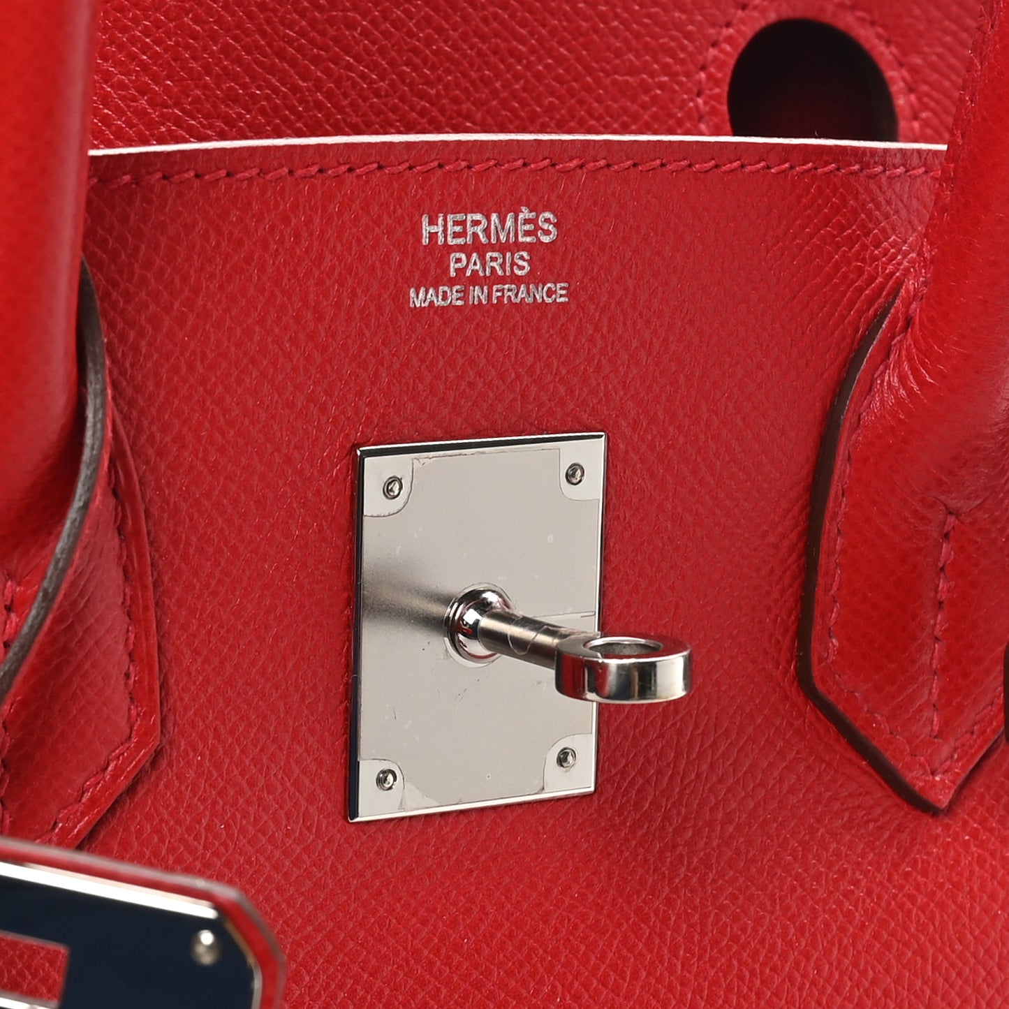 Epsom Birkin 30 Rouge Casaque