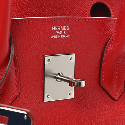 Hermes Epsom Birkin 30 Rouge Casaque 6 of 10