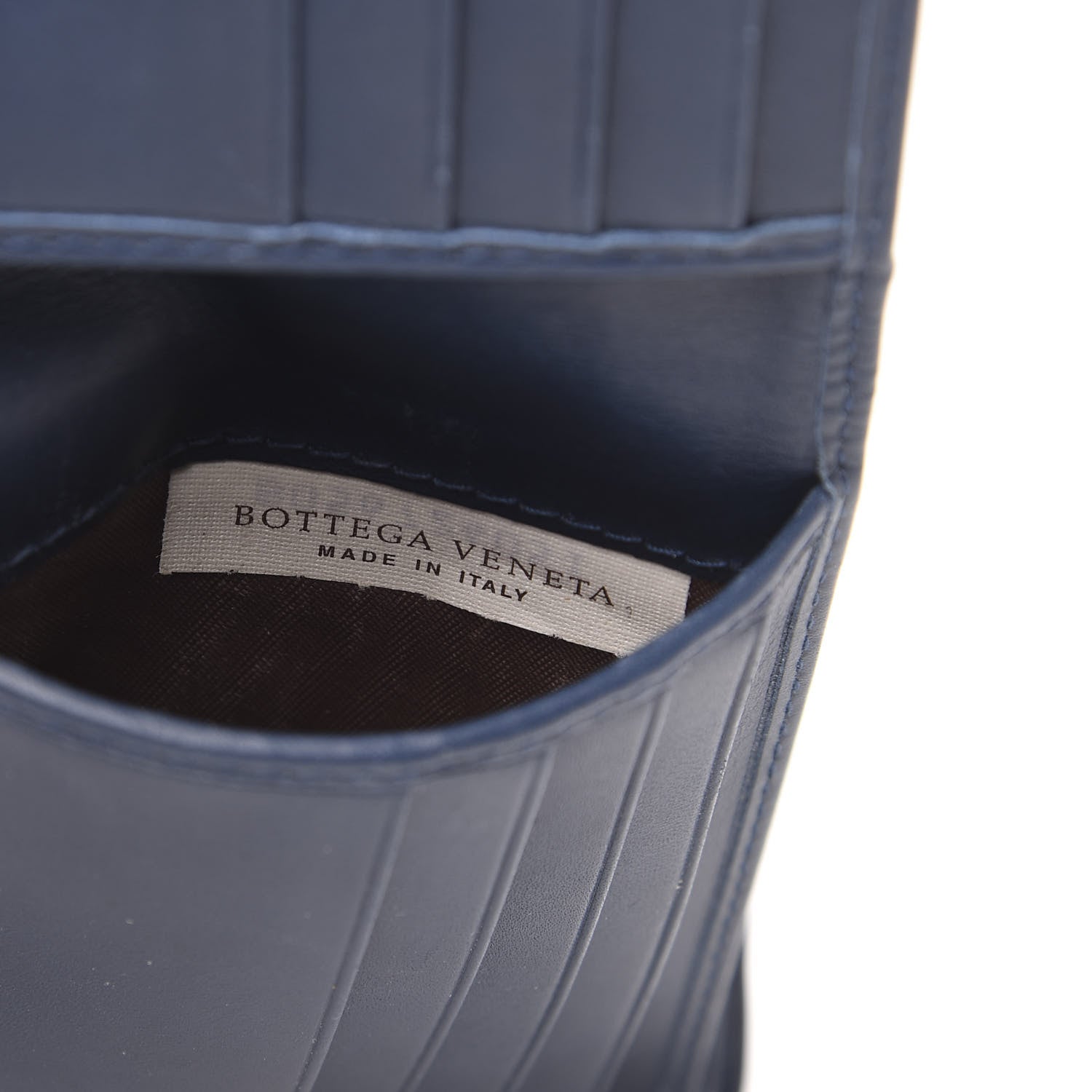 Bottega Veneta Nappa Intrecciato Bi-Fold Wallet Denim 8 of 8