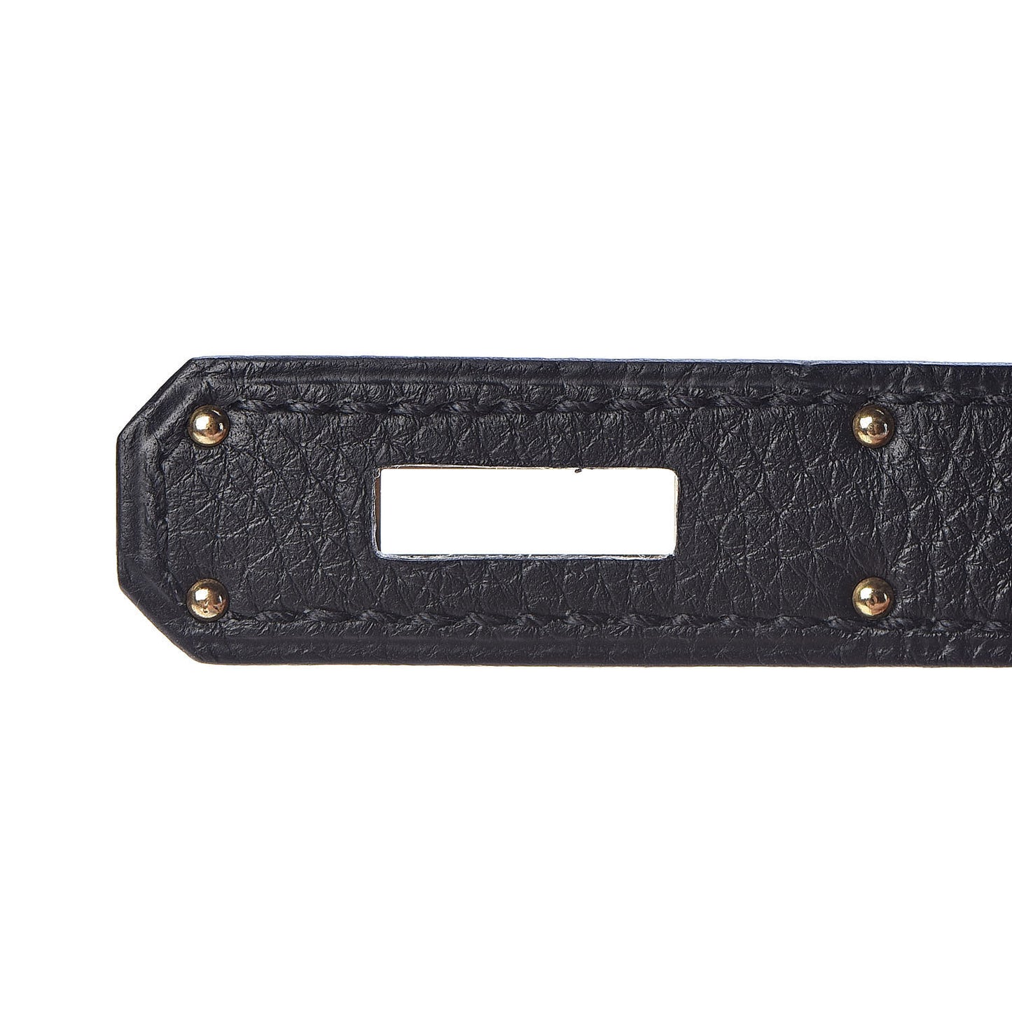 Togo Kelly Horseshoe Sellier 32 Black Vert Fonce