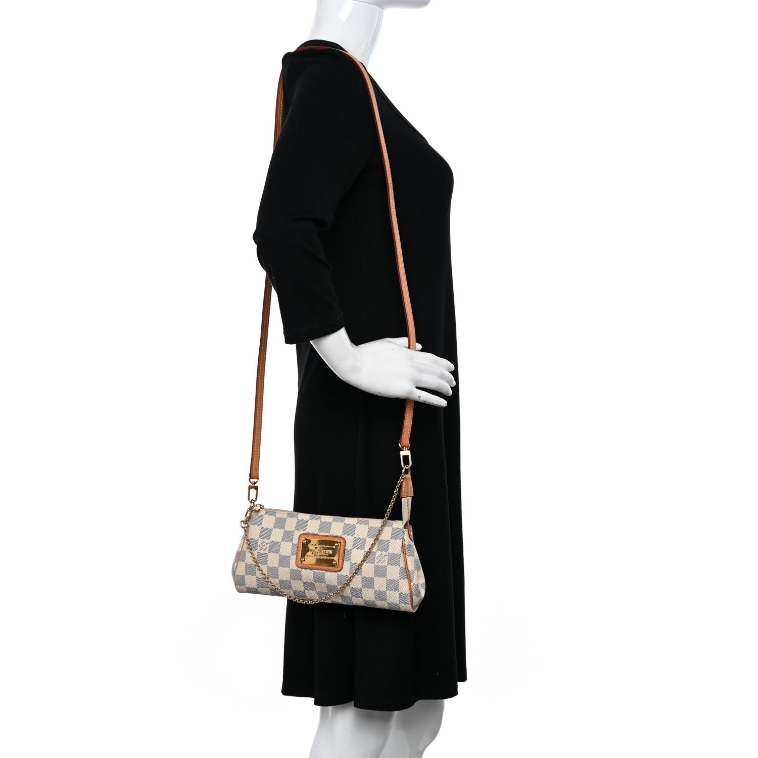 Louis Vuitton Damier Azur Eva Clutch 2 of 11