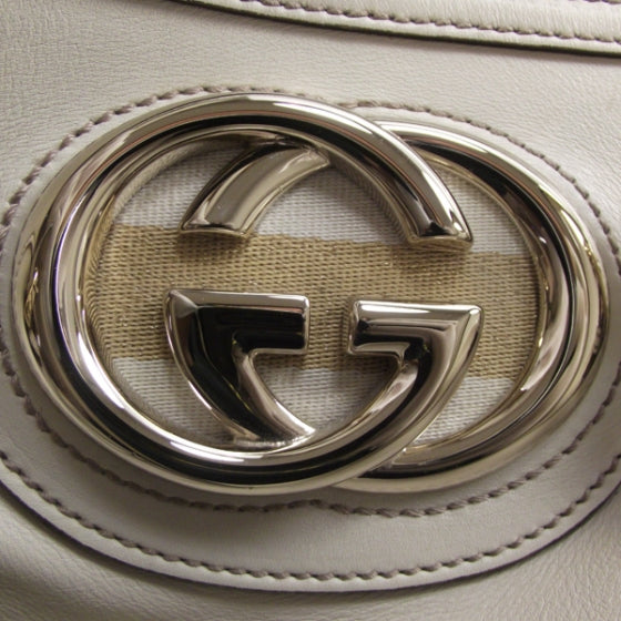 Gucci Leather Britt Large Boston Ivory 11 of 11