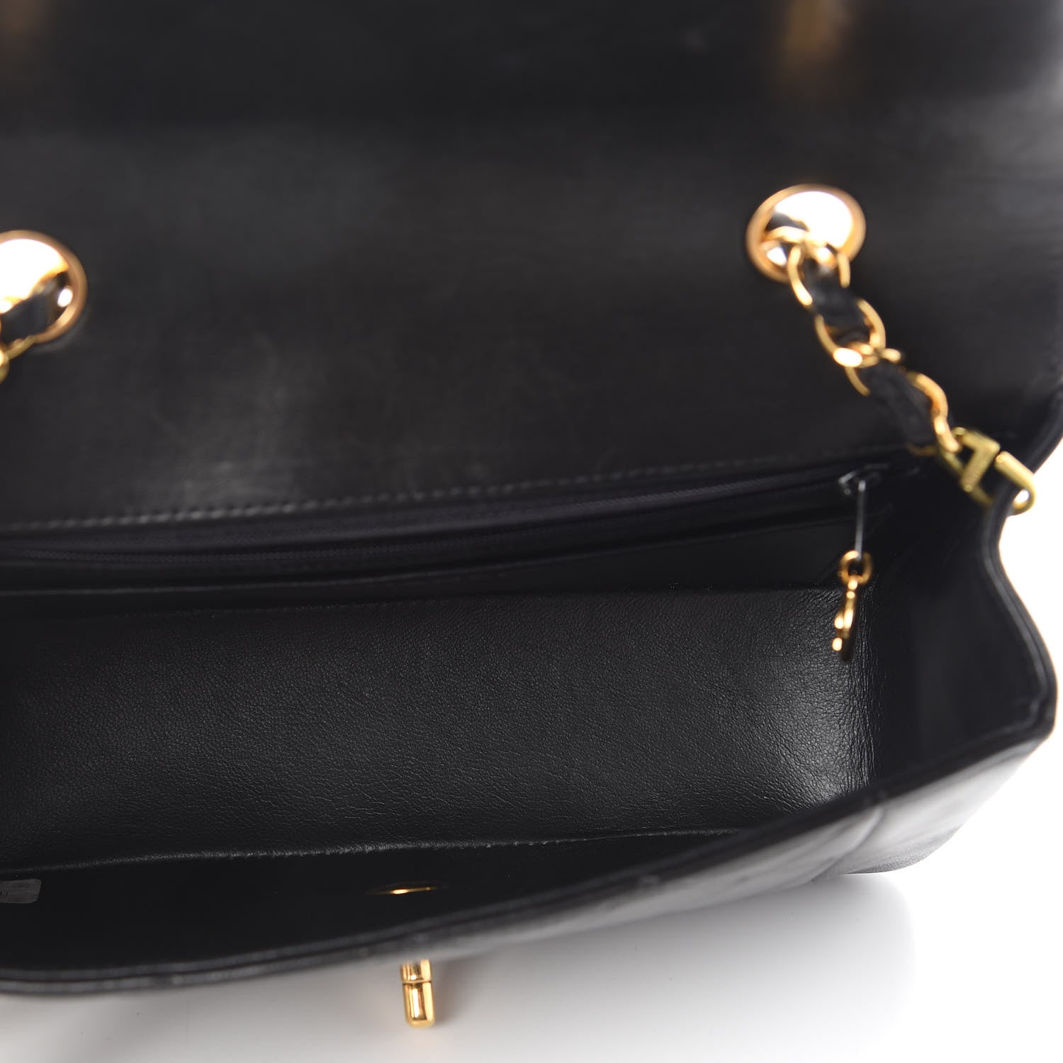 Chanel Lambskin Quilted Small Single Flap Black 4 of 9