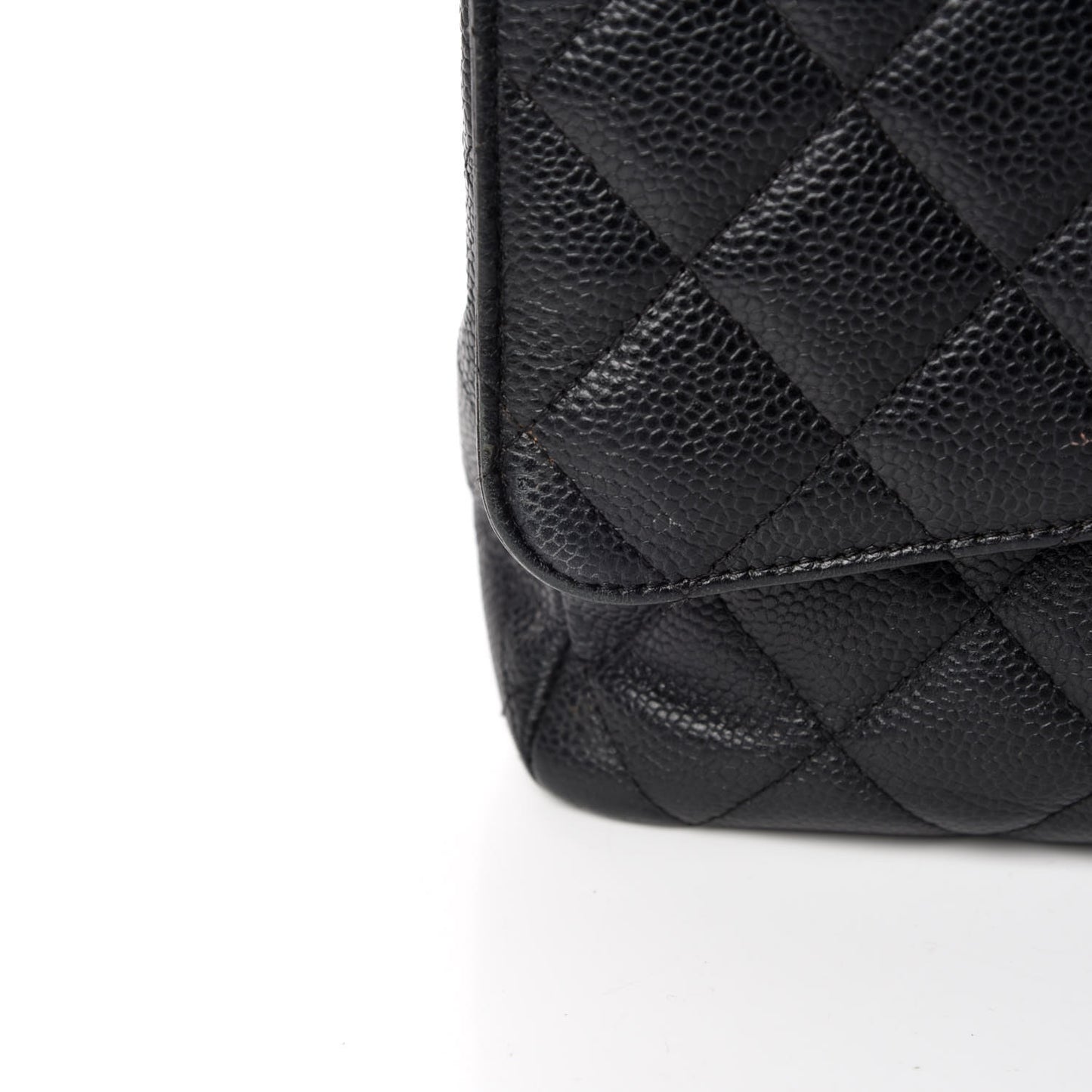 Caviar Quilted Maxi Double Flap Black