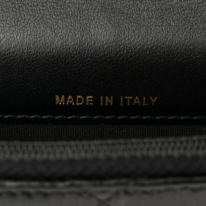 Chanel Calfskin Quilted Maxi Pearls Clutch With Chain Black 7 of 11