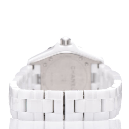 Chanel Stainless Steel Ceramic 33mm J12 Quartz Watch White 4 of 7
