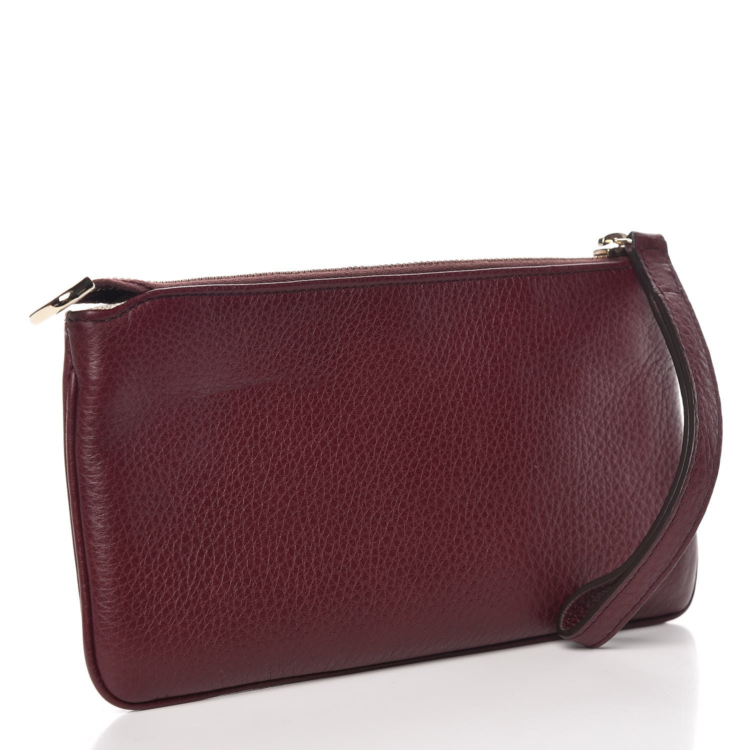 Gucci Pebbled Calfskin Soho Wristlet Scarlatto 3 of 9