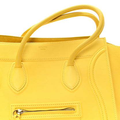 Celine Grained Calfskin Medium Phantom Luggage Sun Yellow 7 of 11