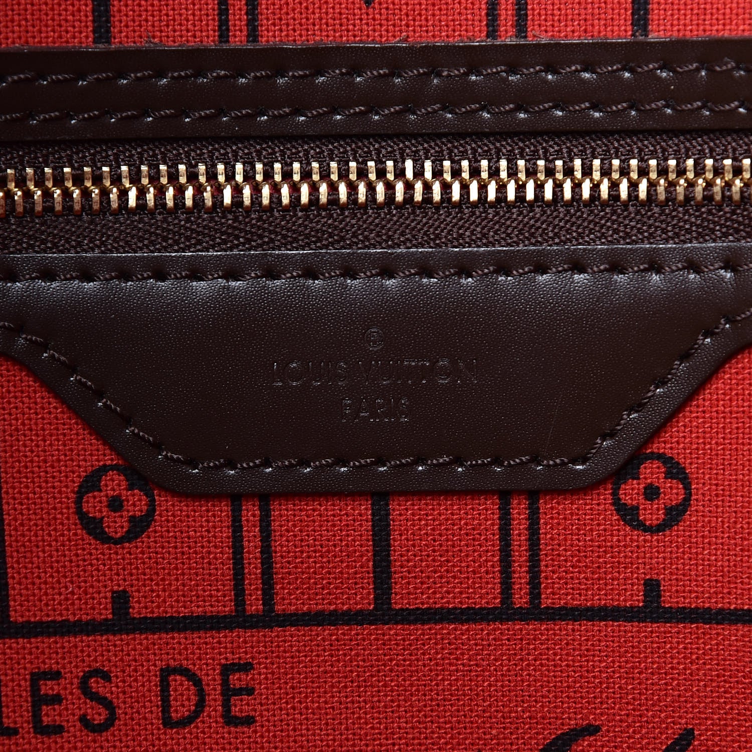 Louis Vuitton Damier Ebene Neverfull MM 6 of 10