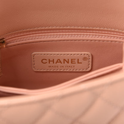 Chanel Caviar Quilted Extra Mini Coco Handle Flap Light Pink 8 of 10