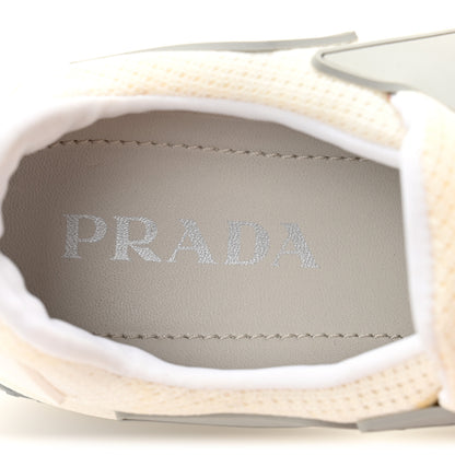 Prada Sport Knit Womens Cloudbust Sneakers 37.5 White Gray 7 of 10