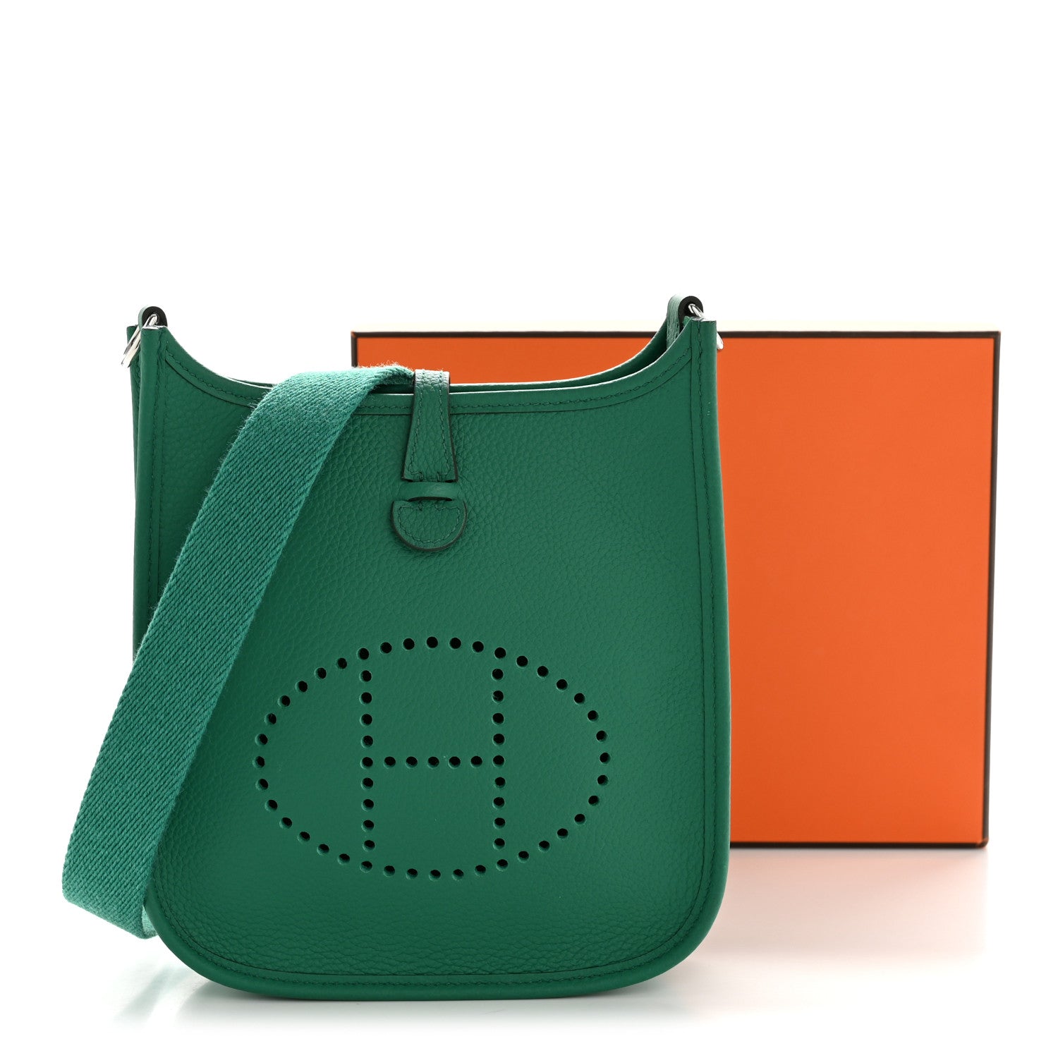 Hermes Taurillon Clemence Evelyne TPM Vert Jade 13 of 13