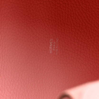 Hermes Taurillon Clemence Picotin Lock 18 PM Rose Sakura 6 of 10
