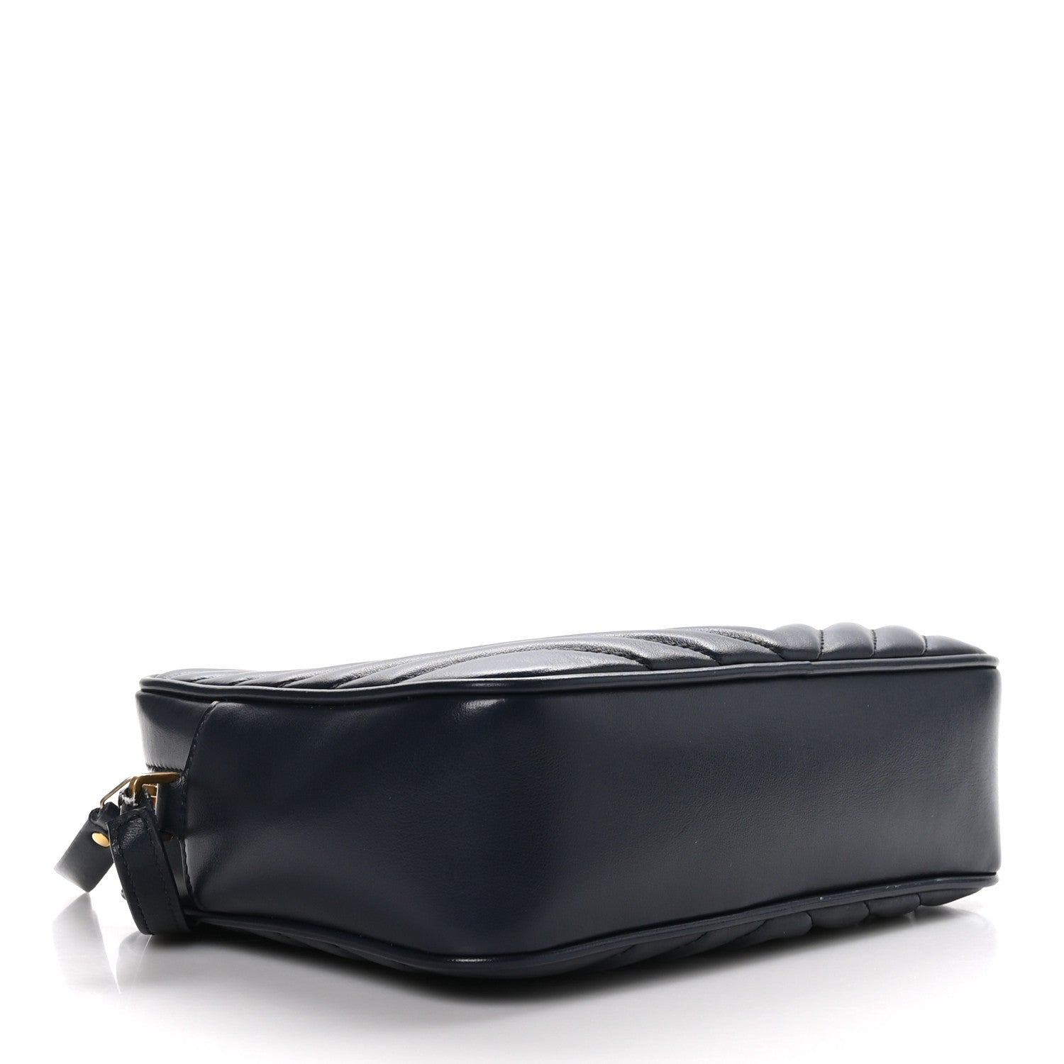 Saint Laurent Calfskin Matelasse Monogram Lou Camera Bag Deep Marine 4 of 11