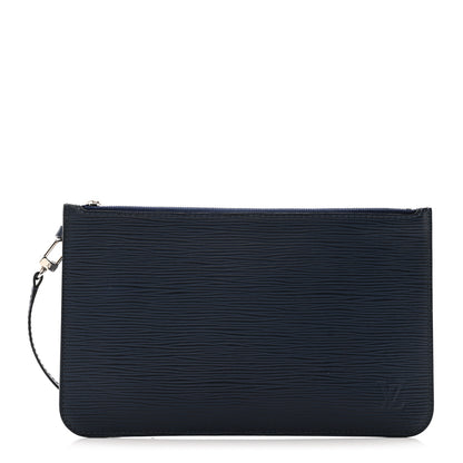 Louis Vuitton Epi Neverfull Pochette MM GM Indigo 1 of 9