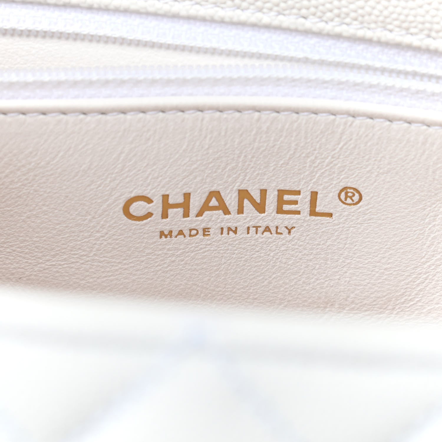 Chanel Caviar Lizard Quilted Small Coco Handle Flap White Beige 7 of 8