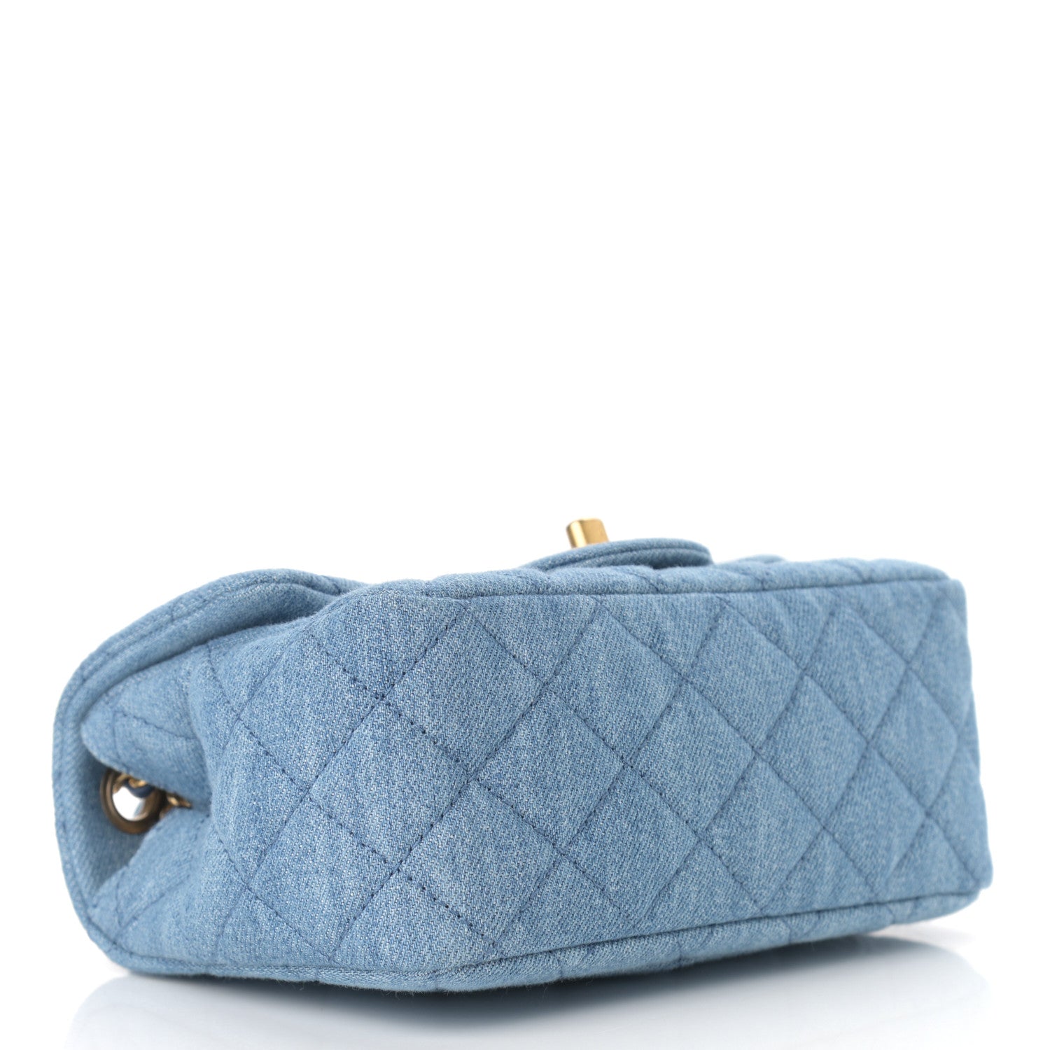 Chanel Denim Quilted Mini Pearl Crush Flap Blue 4 of 11