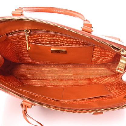 Prada Saffiano Medium Galleria Double Zip Tote Papaya 6 of 23
