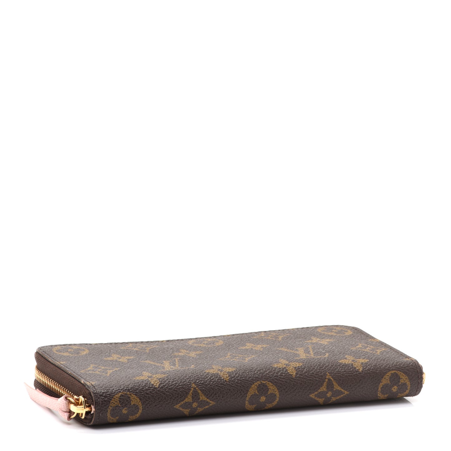 Monogram Clemence Wallet Rose Ballerine