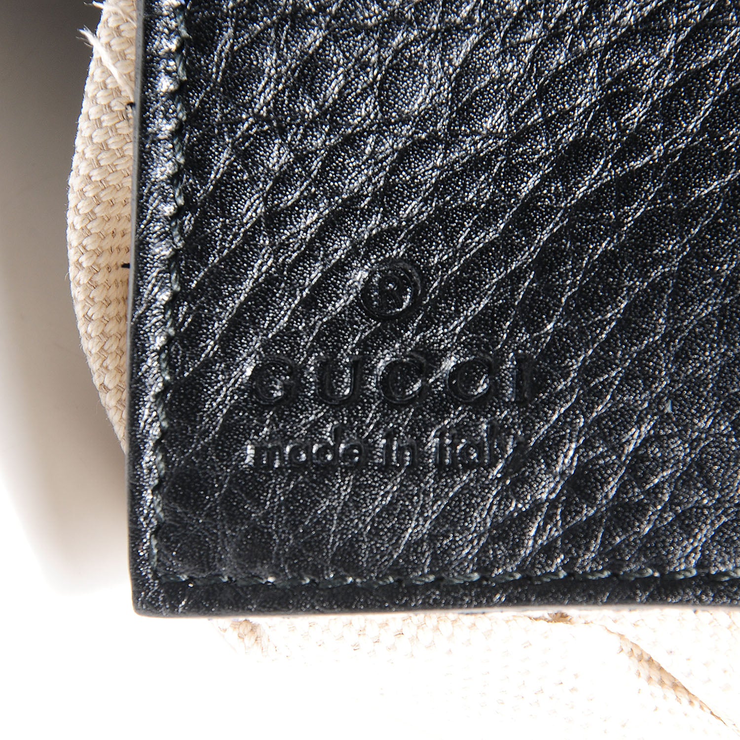 Gucci Guccissima Horsebit Detail Wristlet Black 7 of 8