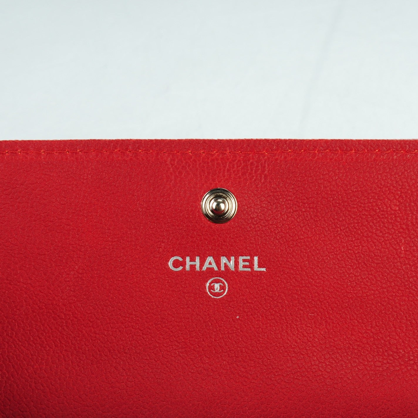 Caviar Quilted Boy Flap Wallet Red