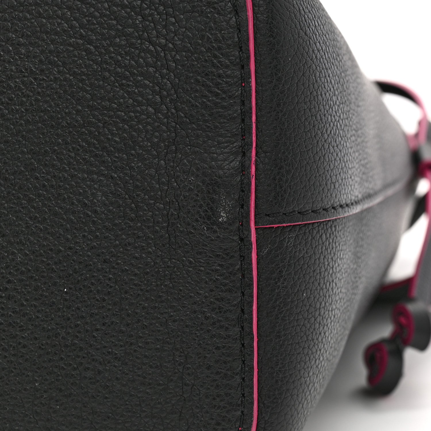 Louis Vuitton Calfskin Lockme Bucket Black 13 of 13
