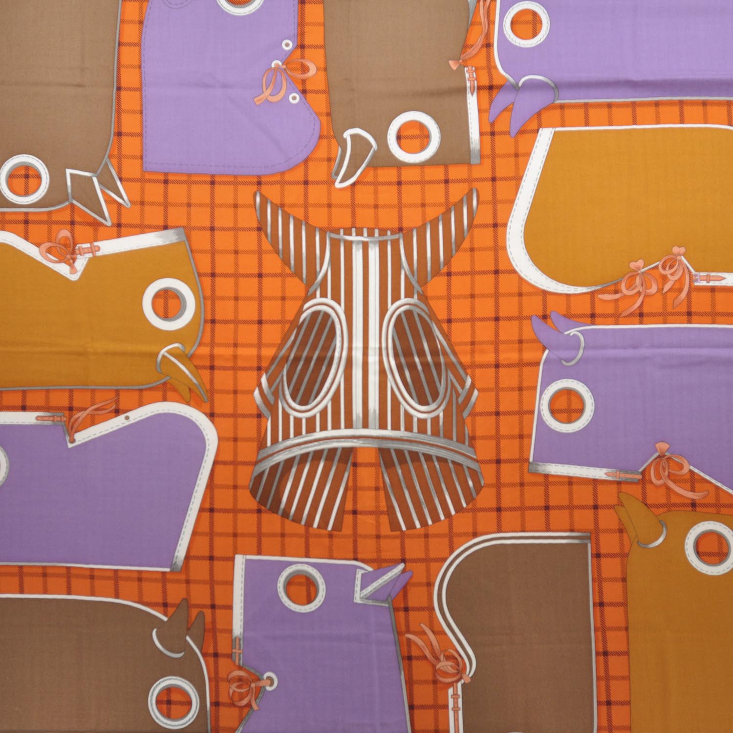 Hermes Cashmere Silk Camails Shawl 140 2 of 6