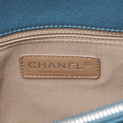 Chanel Caviar Quilted Timeless CC Tote Blue 5 of 14