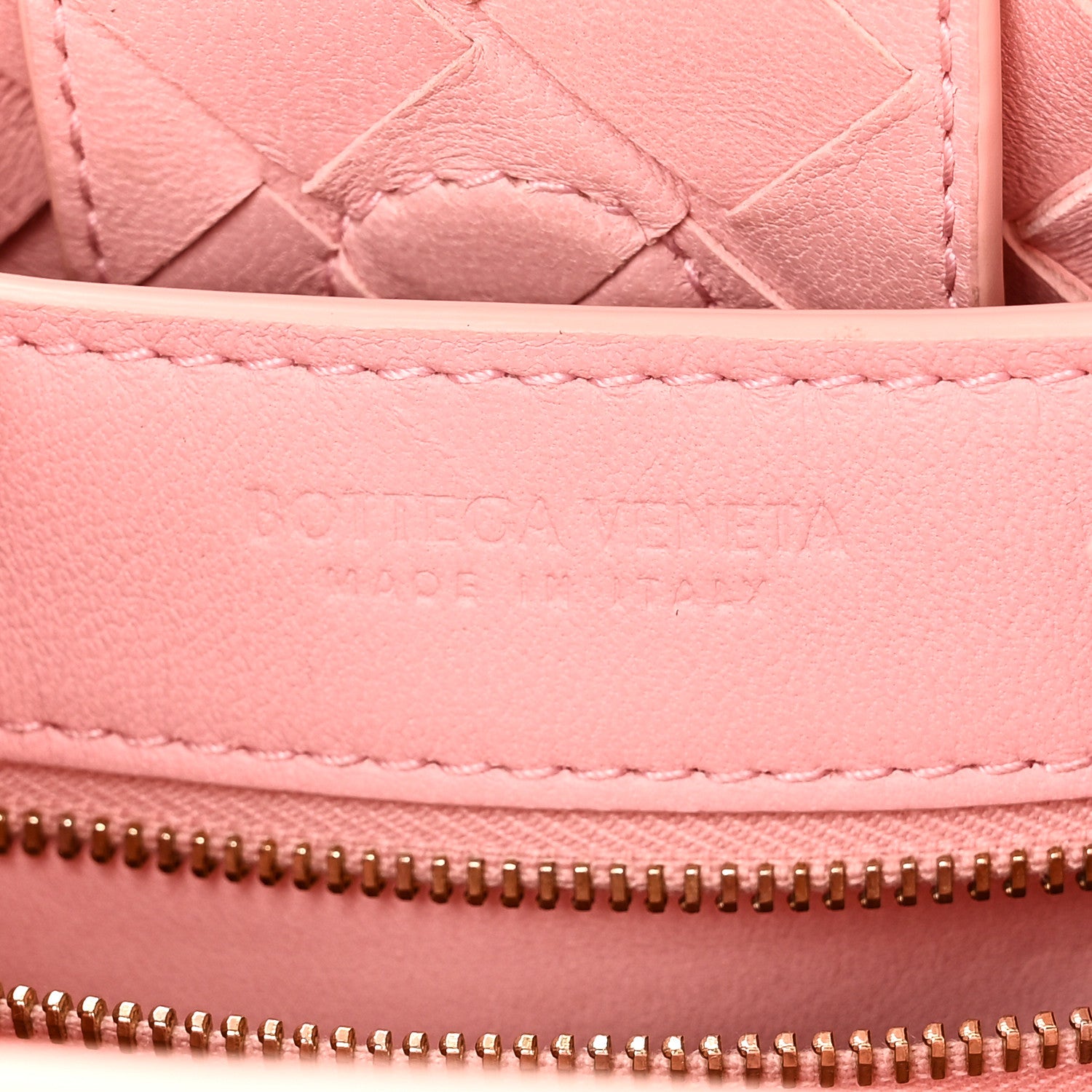 Bottega Veneta Nappa Intrecciato Small Andiamo Shoulder Bag Blush 6 of 10