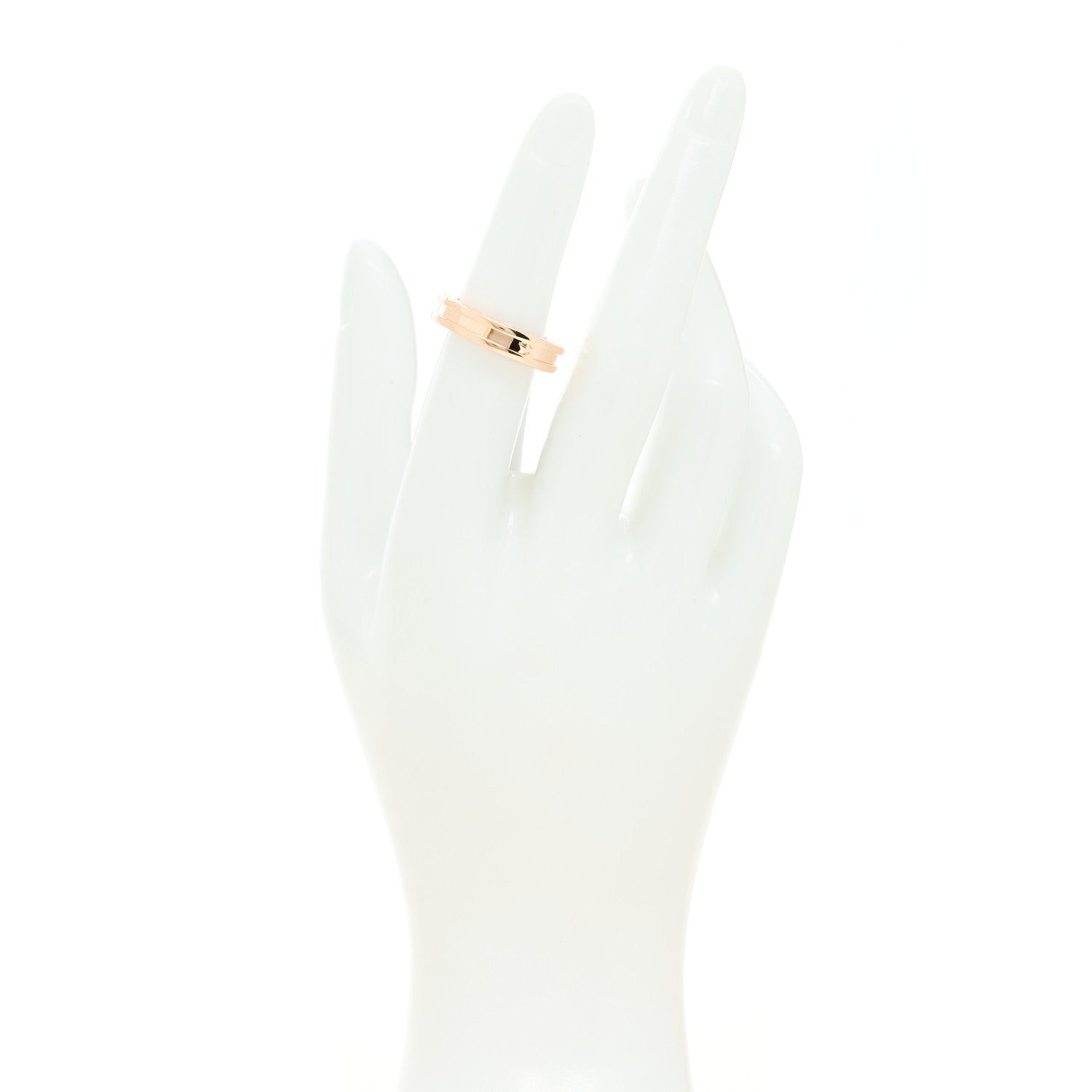 Bulgari 18K Rose Gold B.Zero1 One-Band Ring 50 5.25 2 of 5