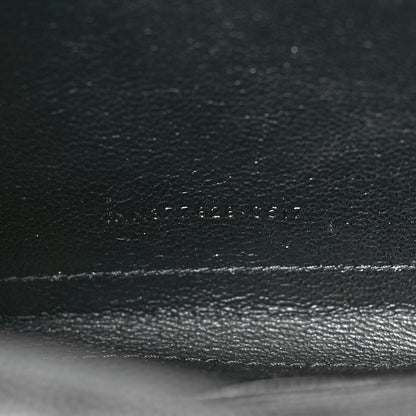 Saint Laurent Grain De Poudre Matelasse Chevron Monogram Chain Wallet Black 6 of 11