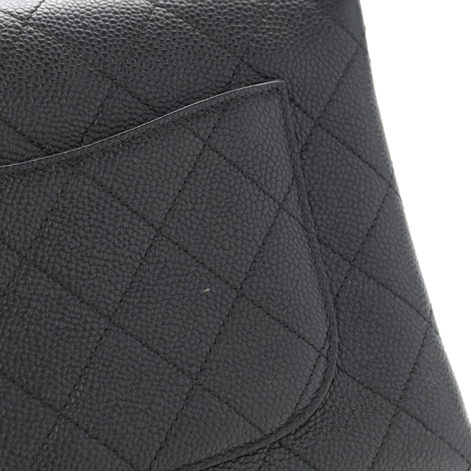 Chanel Caviar Diamond Stitched Small Top Handle Flap Black 11 of 11