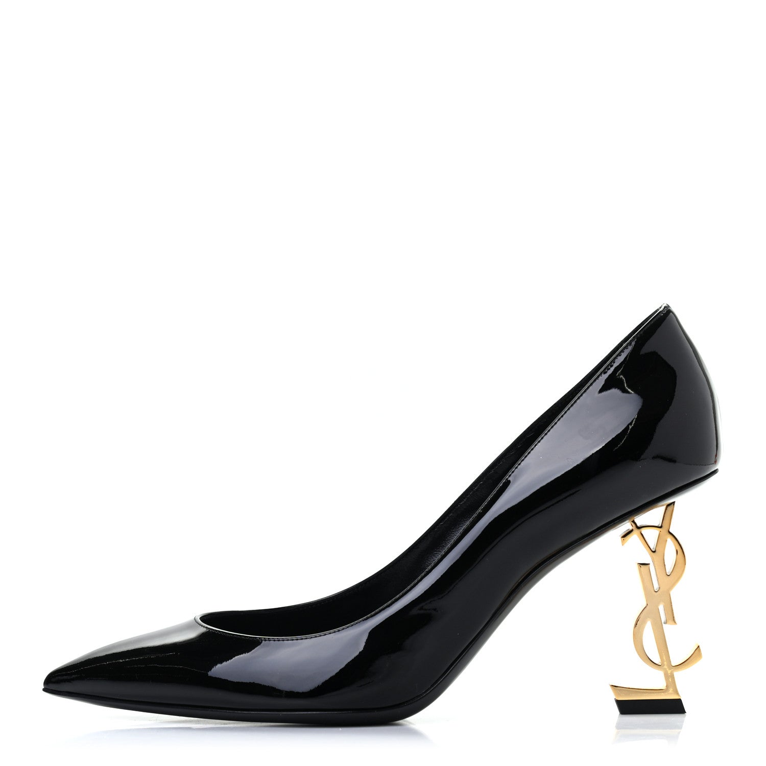 Saint Laurent Patent Opyum 85 Pumps 38.5 Black 1 of 8