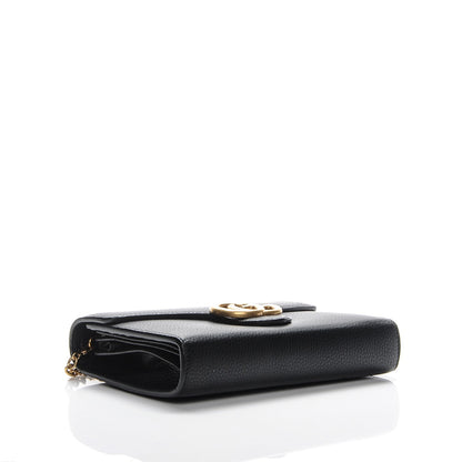 Gucci Calfskin GG Marmont Chain Wallet Black 4 of 7