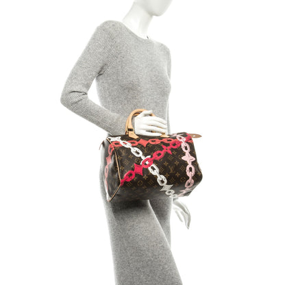 Louis Vuitton Monogram Bay Speedy 30 Rose Ballerine Poppy 2 of 7