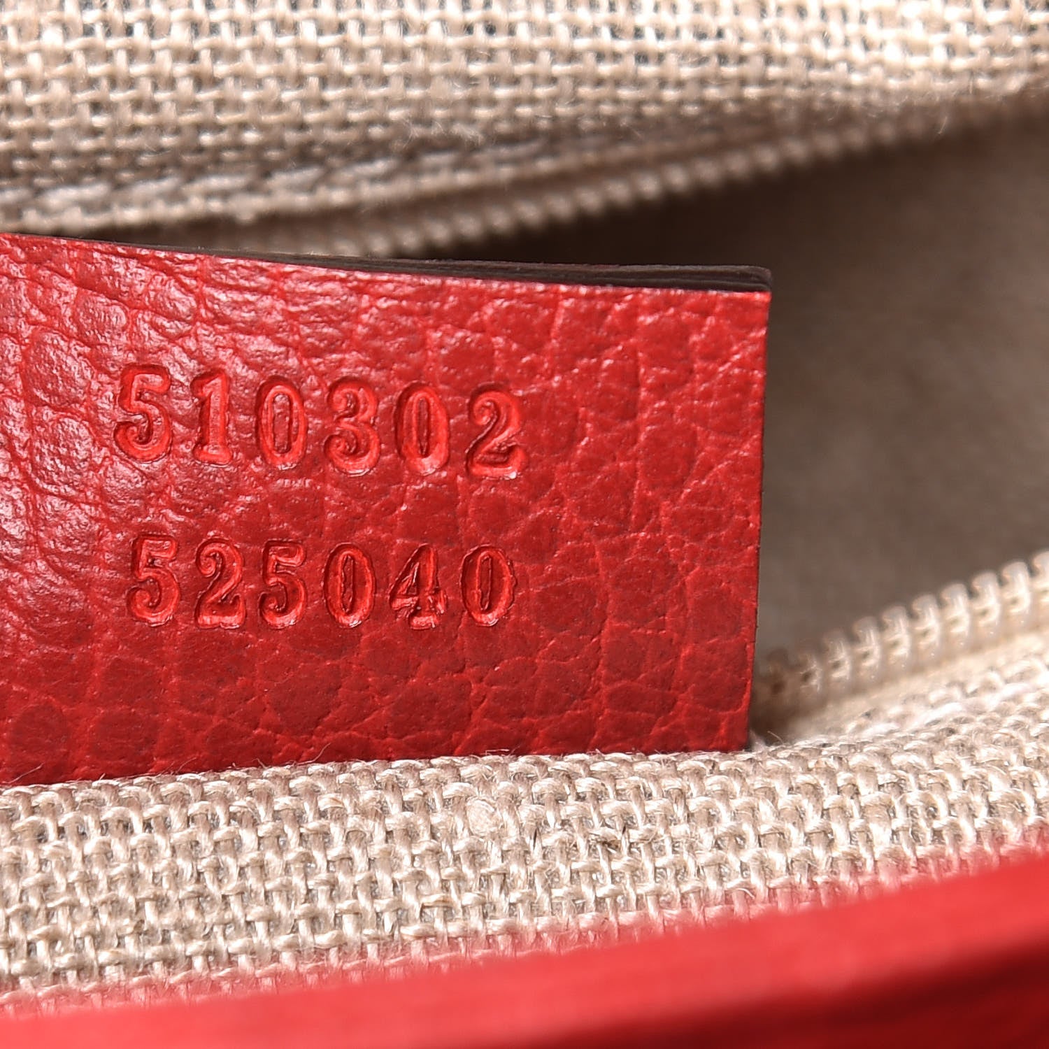 Gucci Dollar Calfskin Interlocking G Top Handle Shoulder Bag Red 9 of 10