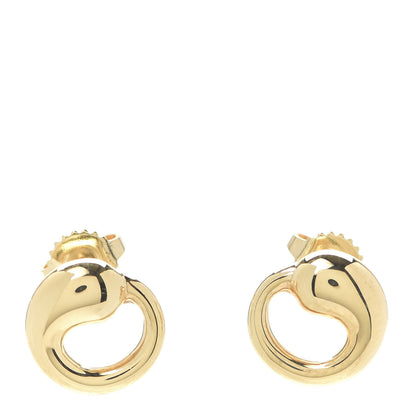 Tiffany 18K Yellow Gold Elsa Peretti Eternal Circle Earrings 1 of 4