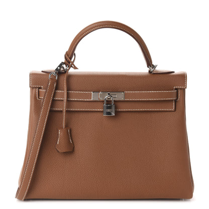 Hermes Togo Kelly Retourne 32 Gold 1 of 11