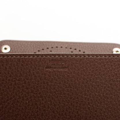 Hermes Taurillon Clemence Mises et Relances Chocolate 6 of 7