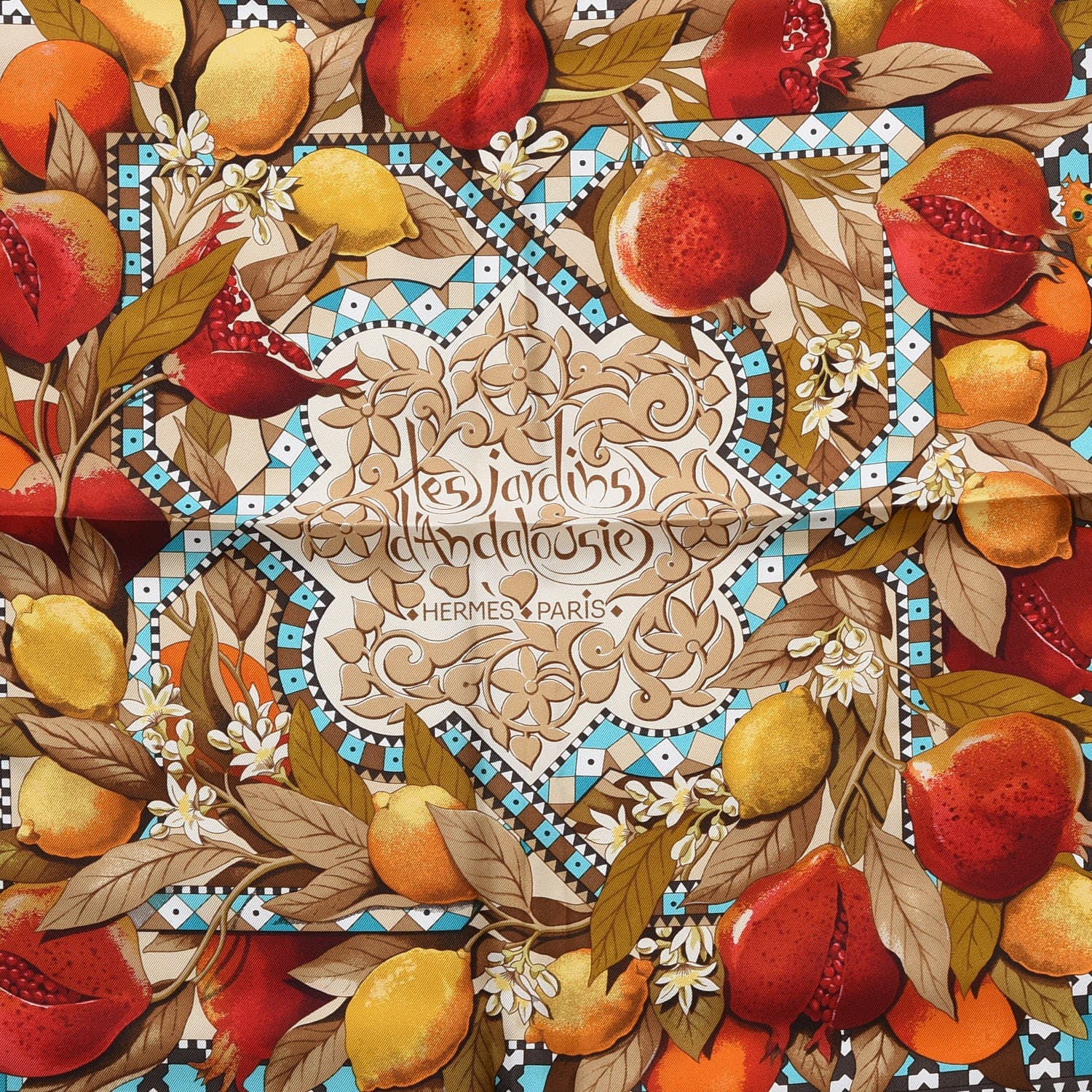 Hermes Silk Les Jardins D'Andalouise Scarf 90 4 of 9