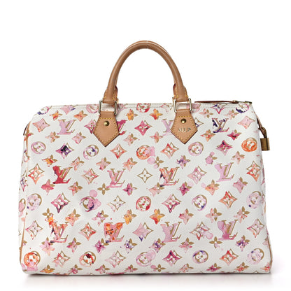 Louis Vuitton Watercolor Aquarelle Speedy 35 White 1 of 12