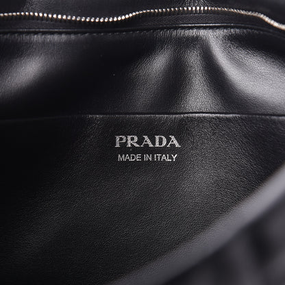 Prada Soft Calfskin Impunture Diagramme Clutch Black 6 of 9