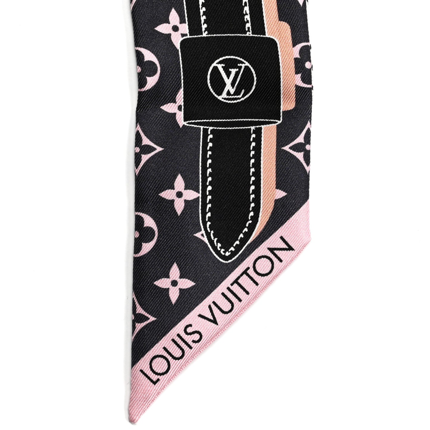 Silk Monogram Rising Confidential BB Bandeau Black Rose