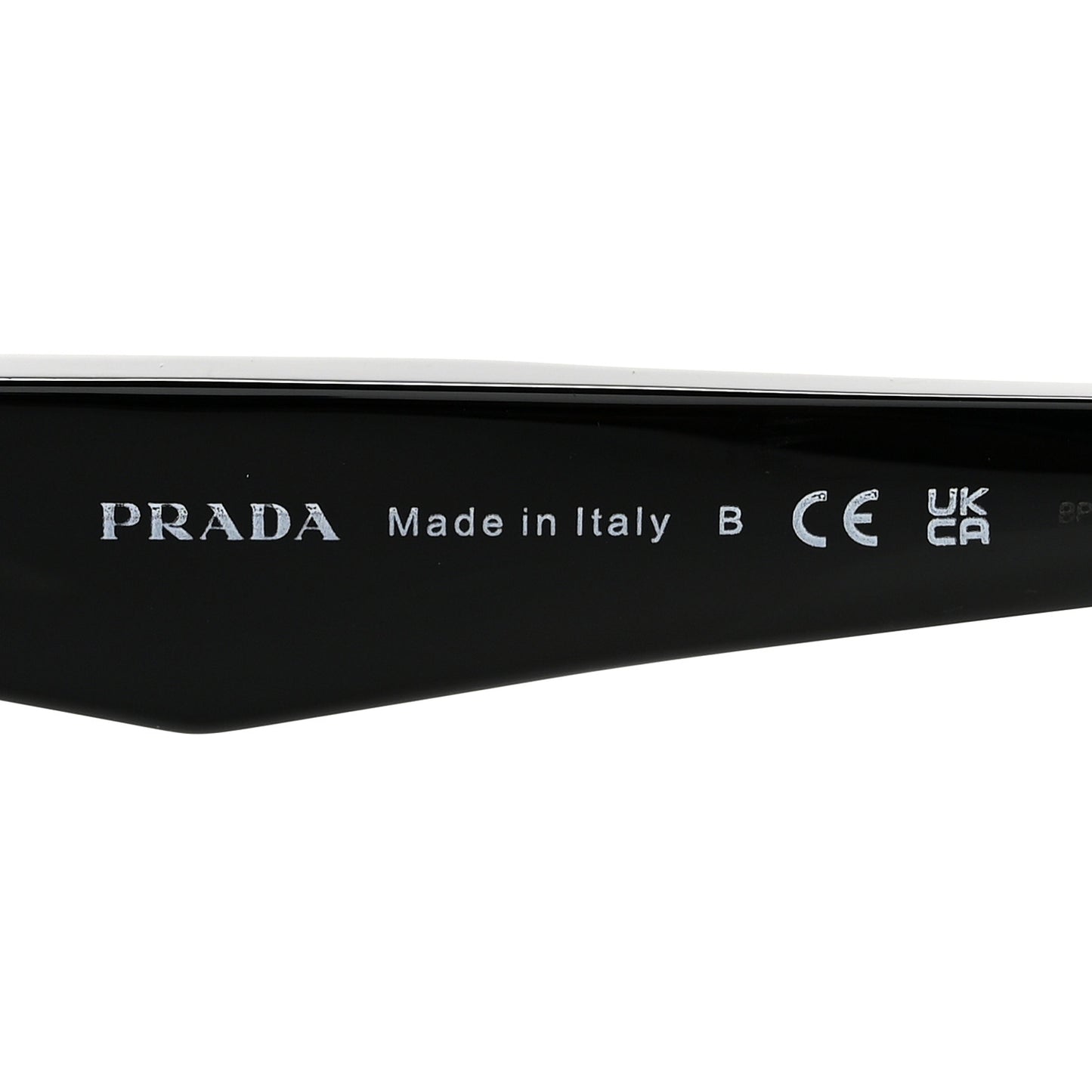 Acetate Oval Sunglasses SPR 26Z Black Purple