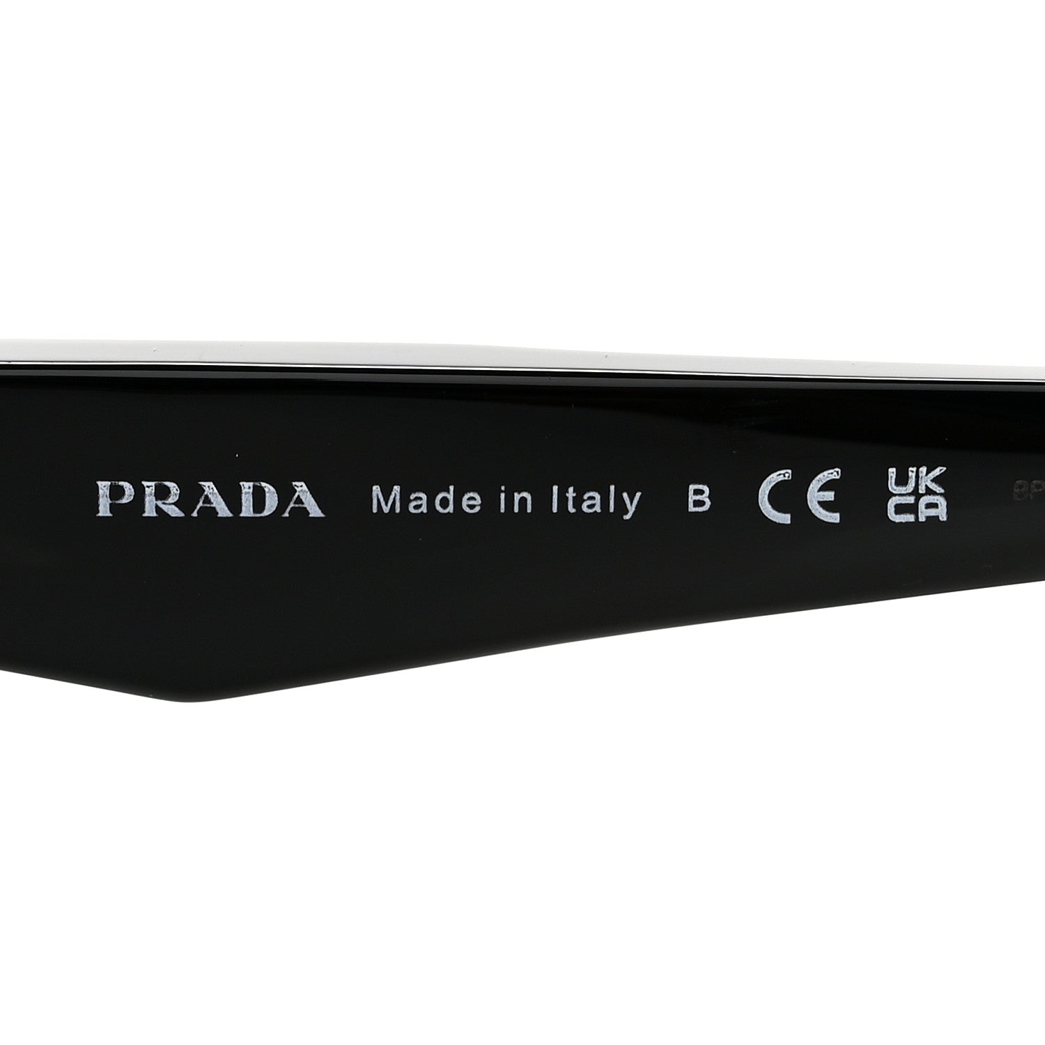 Prada Acetate Oval Sunglasses SPR 26Z Black Purple 6 of 8