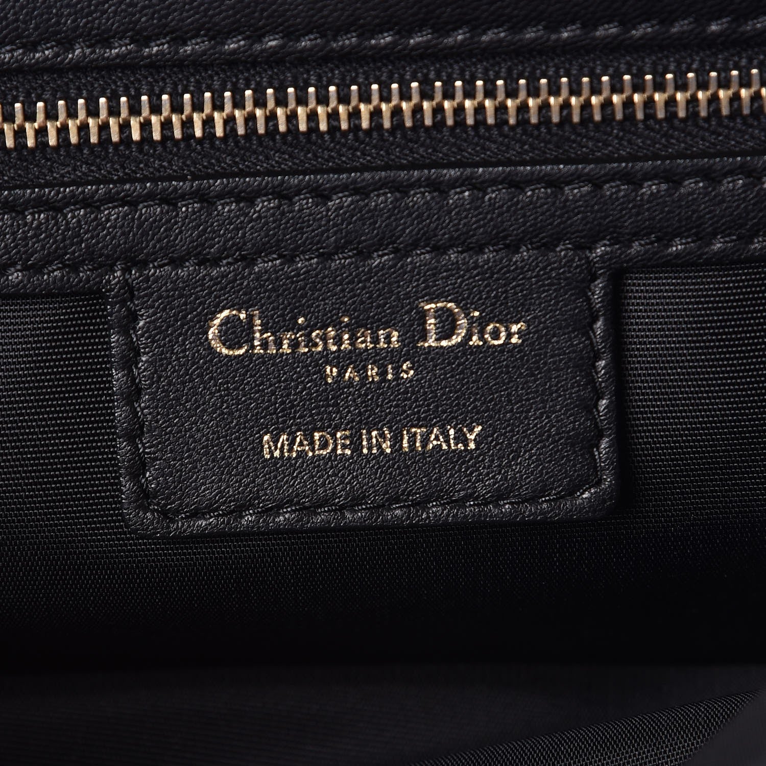 Christian Dior Lambskin Cannage Medium Delidior Flap Bag Black 6 of 7