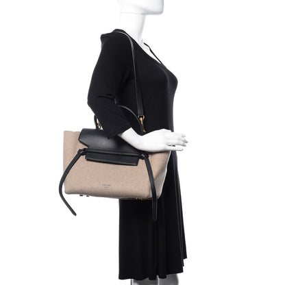 Celine Felt Smooth Calfskin Mini Belt Bag Beige 2 of 15