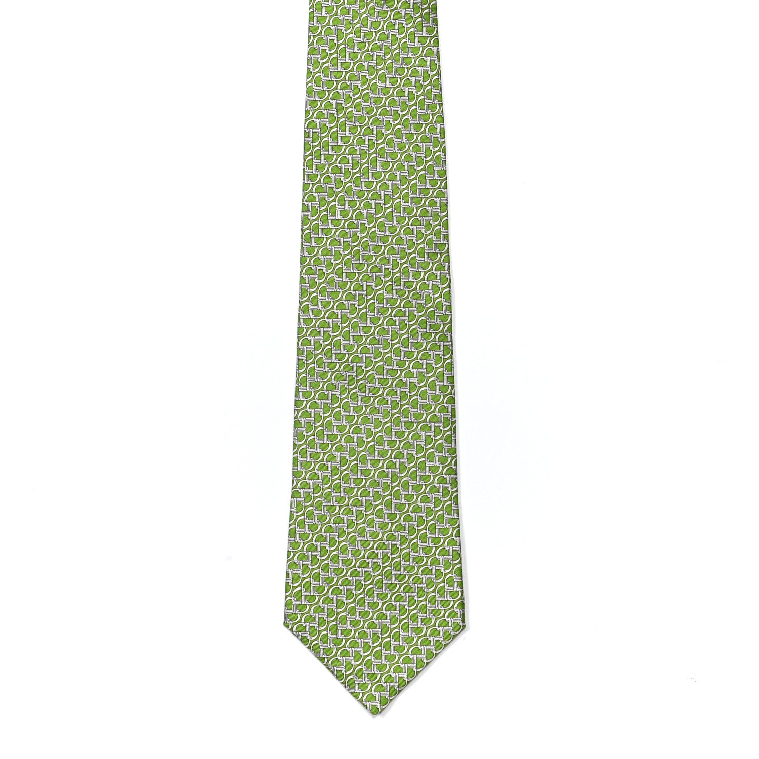 Hermes Silk Printed Mens Neck Tie 2 of 5